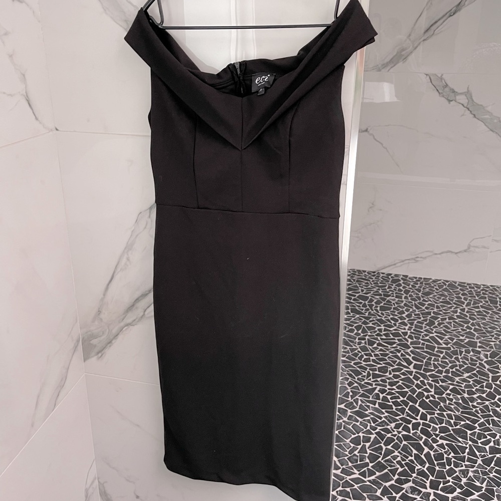 Black Off the Shoulder Dress